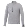Elevate Men's Heather Grey/Black Dege Eco Knit Half Zip 2 Elevate Men's Heather Grey/Black Dege Eco Knit Half Zip -Elevate 18306 932