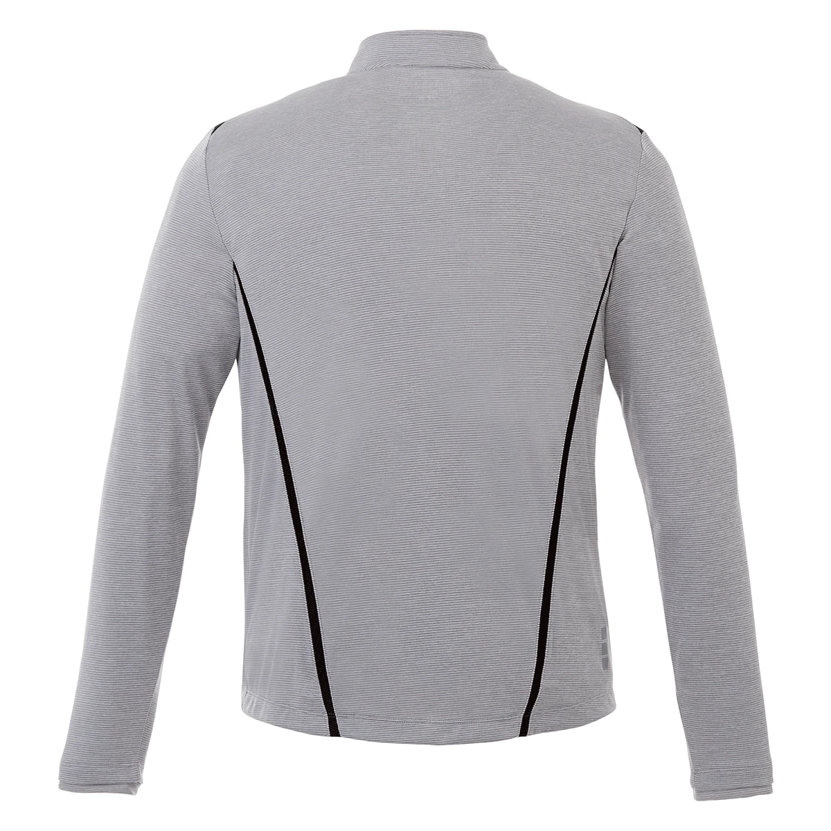 Elevate Men's Heather Grey/Black Dege Eco Knit Half Zip 4 Elevate Men's Heather Grey/Black Dege Eco Knit Half Zip - Image 2