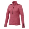 Elevate Women's Vintage Red Heather/Black Dege Eco Knit Half Zip 1 Elevate Women's Vintage Red Heather/Black Dege Eco Knit Half Zip -Elevate 98306 369
