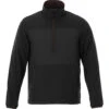 Elevate Men's Black Smoke Odaray Half Zip Jacket -Elevate TM12802 Black Smoke F
