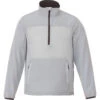 Elevate Men's Light Grey Odaray Half Zip Jacket 2 Elevate Men's Light Grey Odaray Half Zip Jacket -Elevate TM12802 Light Grey F