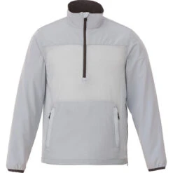 Elevate Men's Light Grey Odaray Half Zip Jacket