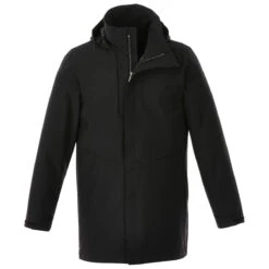 Elevate Men's Black Manhattan Softshell Jacket