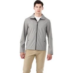 Elevate Men's Quarry Karmine Softshell Jacket -Elevate TM12937 Quarry HTF