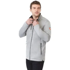 Elevate Men's Silver Heather Joris Eco Softshell Jacket -Elevate TM12940 Silver Heather HTS