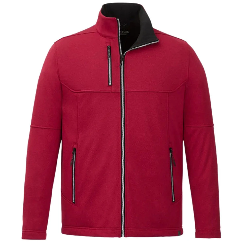 Elevate Men's Vintage Red Heather Joris Eco Softshell Jacket 3 Elevate Men's Vintage Red Heather Joris Eco Softshell Jacket