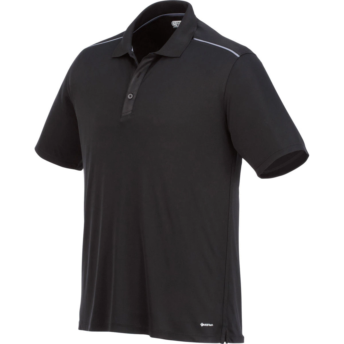 Elevate Men's Black Albula Short Sleeve Polo 3 Elevate Men's Black Albula Short Sleeve Polo