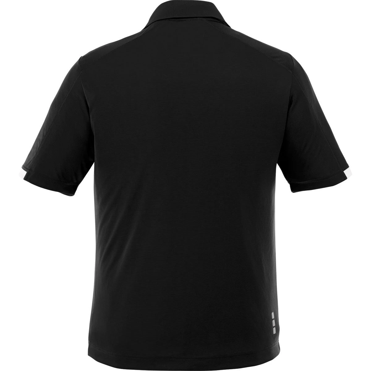 Elevate Men's Black Kiso Short Sleeve Polo 4 Elevate Men's Black Kiso Short Sleeve Polo - Image 2