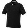 Elevate Men's Black Kiso Short Sleeve Polo -Elevate TM16209 Black F