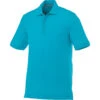 Elevate Men's Aspen Blue Crandall Short Sleeve Polo