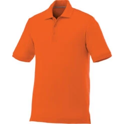 Elevate Men's Orange Crandall Short Sleeve Polo