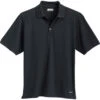 Elevate Men's Black Moreno Short Sleeve Polo 1 Elevate Men's Black Moreno Short Sleeve Polo -Elevate TM16252 Black F
