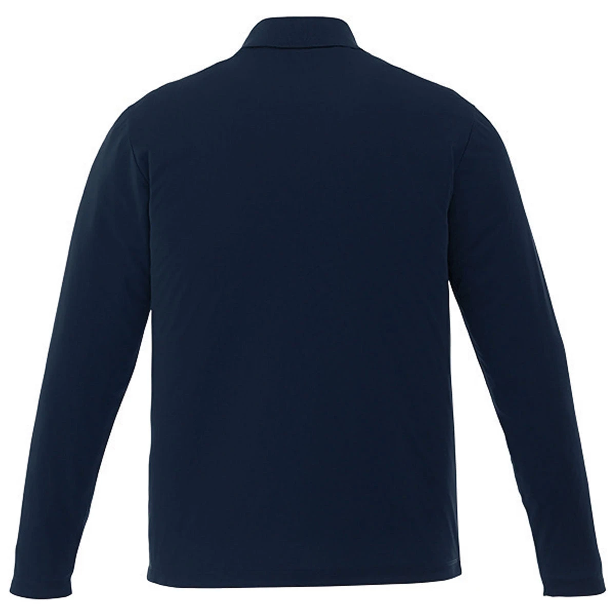 Elevate Men's Navy Mori Long Sleeve Polo Tall 4 Elevate Men's Navy Mori Long Sleeve Polo Tall - Image 2