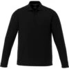 Elevate Men's Black Mori Long Sleeve Polo -Elevate TM16255 Black F