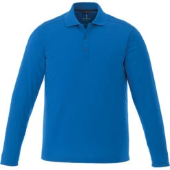 Elevate Men's Olympic Blue Mori Long Sleeve Polo
