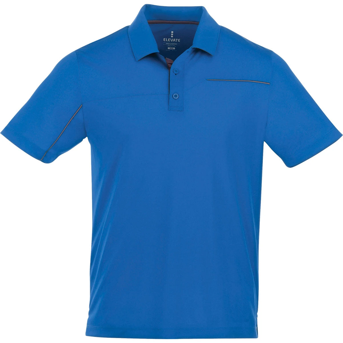 Elevate Men's Olympic Blue/Steel Grey Wilcox Short Sleeve Polo 3 Elevate Men's Olympic Blue/Steel Grey Wilcox Short Sleeve Polo