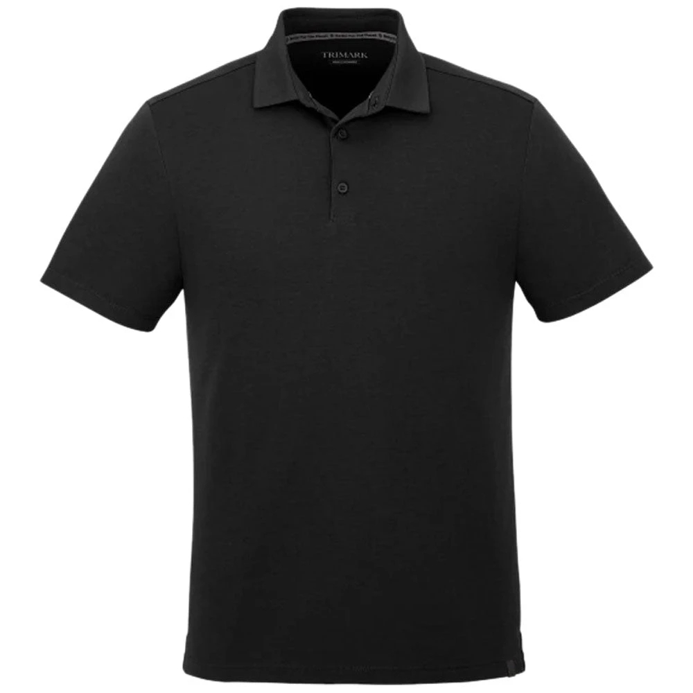 Elevate Men's Black Somoto Eco Short Sleeve Polo 3 Elevate Men's Black Somoto Eco Short Sleeve Polo