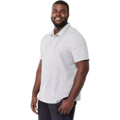 Elevate Men's Heather Grey Somoto Eco Short Sleeve Polo -Elevate TM16314 Heather Grey HTS