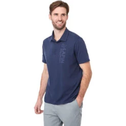 Elevate Men's Vintage Navy Somoto Eco Short Sleeve Polo -Elevate TM16314 Vintage Navy HTS