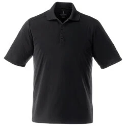 Elevate Men's Black Dade Short Sleeve Polo Tall