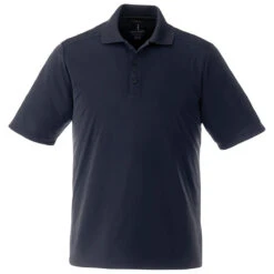 Elevate Men's Navy Dade Short Sleeve Polo Tall