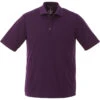 Elevate Men's Dark Plum Dade Short Sleeve Polo 1 Elevate Men's Dark Plum Dade Short Sleeve Polo -Elevate TM16398 Dark Plum F