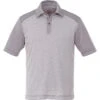 Elevate Men's Heather Grey/Quarry Sagano Short Sleeve Polo -Elevate TM16508 Heather Grey Quarry F