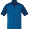 Elevate Men's Olympic Blue Heather/Invictus Sagano Short Sleeve Polo 2 Elevate Men's Olympic Blue Heather/Invictus Sagano Short Sleeve Polo -Elevate TM16508 Olympic Blue Heather Invictus F