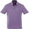 Elevate Men's Dark Plum Torres Short Sleeve Polo