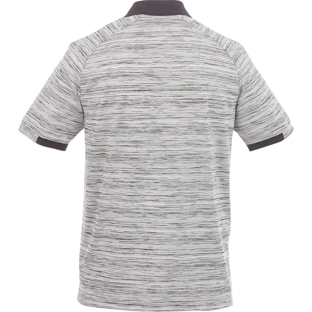 Elevate Men's Heather Grey/Grey Storm Emory Short Sleeve Polo 4 Elevate Men's Heather Grey/Grey Storm Emory Short Sleeve Polo - Image 2