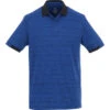 Elevate Men's Metro Blue Heather/Metro Blue Emory Short Sleeve Polo