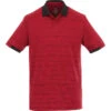 Elevate Men's Vintage Red Heather/Vintage Red Emory Short Sleeve Polo -Elevate TM16510 Vintage Red Heather Vintage Red F
