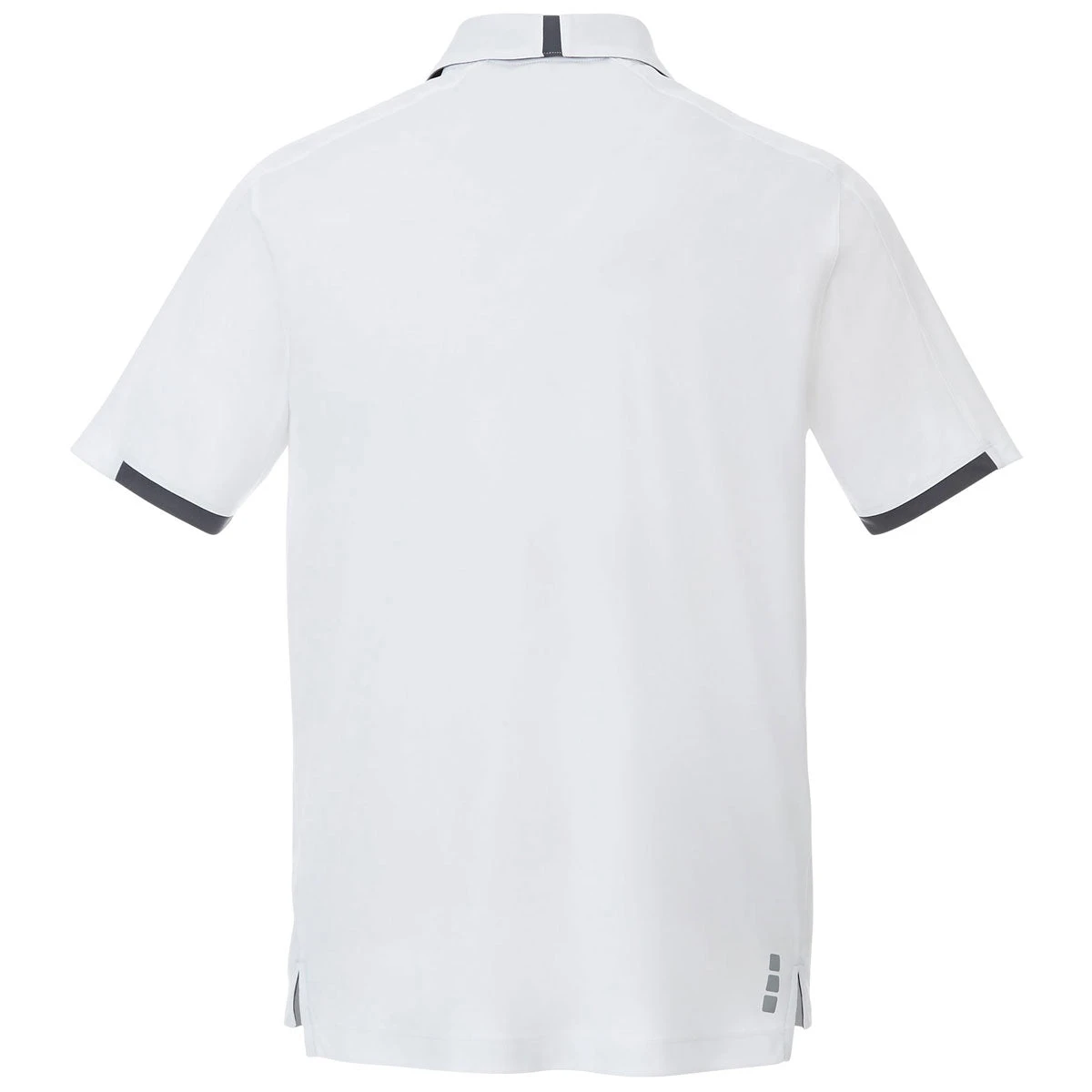 Elevate Men's White/Grey Storm Cerrado Short Sleeve Polo 4 Elevate Men's White/Grey Storm Cerrado Short Sleeve Polo - Image 2