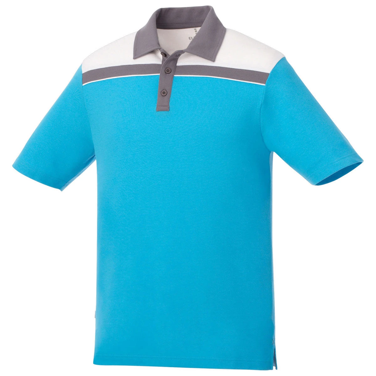 Elevate Men's Chill/Steel Grey/White Gydan Short Sleeve Polo 3 Elevate Men's Chill/Steel Grey/White Gydan Short Sleeve Polo
