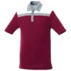 Elevate Men's Maroon/Fossil/White Gydan Short Sleeve Polo -Elevate TM16607 Maroon Fossil White F