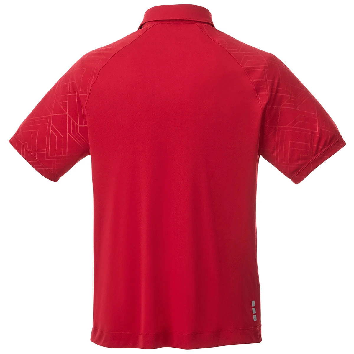Elevate Men's Team Red Hakone Short Sleeve Polo 4 Elevate Men's Team Red Hakone Short Sleeve Polo - Image 2