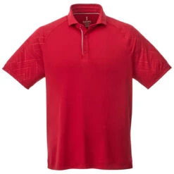 Elevate Men's Team Red Hakone Short Sleeve Polo