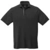 Elevate Men's Black Hakone Short Sleeve Polo