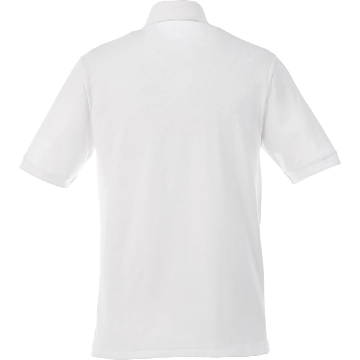 Elevate Men's White Belmont Short Sleeve Polo 4 Elevate Men's White Belmont Short Sleeve Polo - Image 2