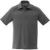 Elevate Men's Heather Dark Charcoal Antero Short Sleeve Polo -Elevate TM16703 Heather Dark Charcoal F