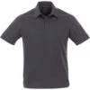 Elevate Men's Black Smoke/Grey Storm Royce Short Sleeve Polo -Elevate TM16704 Black Smoke Grey Storm F
