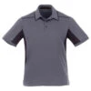 Elevate Men's Light Grey/Grey Storm Royce Short Sleeve Polo -Elevate TM16704 Light Grey Grey Storm F