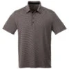 Elevate Men's Heather Charcoal Skara Short Sleeve Polo