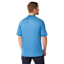 Elevate Men's Invictus Heather Kinport Short Sleeve Stand Collar Polo 9 Elevate Men's Invictus Heather Kinport Short Sleeve Stand Collar Polo -Elevate TM16706 438 HTB