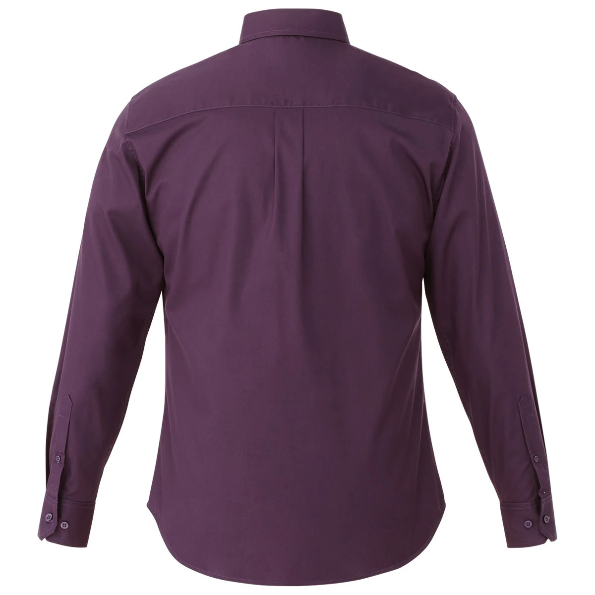 Elevate Men's Dark Plum Wilshire Long Sleeve Shirt Tall 4 Elevate Men's Dark Plum Wilshire Long Sleeve Shirt Tall - Image 2