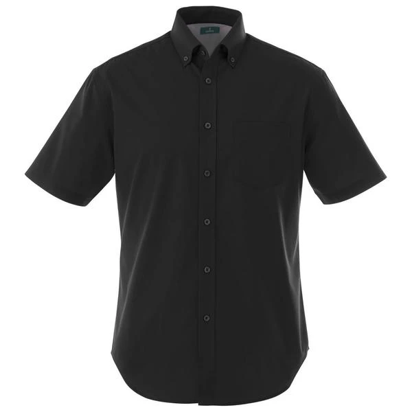 Elevate Men's Black Stirling Short Sleeve Shirt Tall 3 Elevate Men's Black Stirling Short Sleeve Shirt Tall