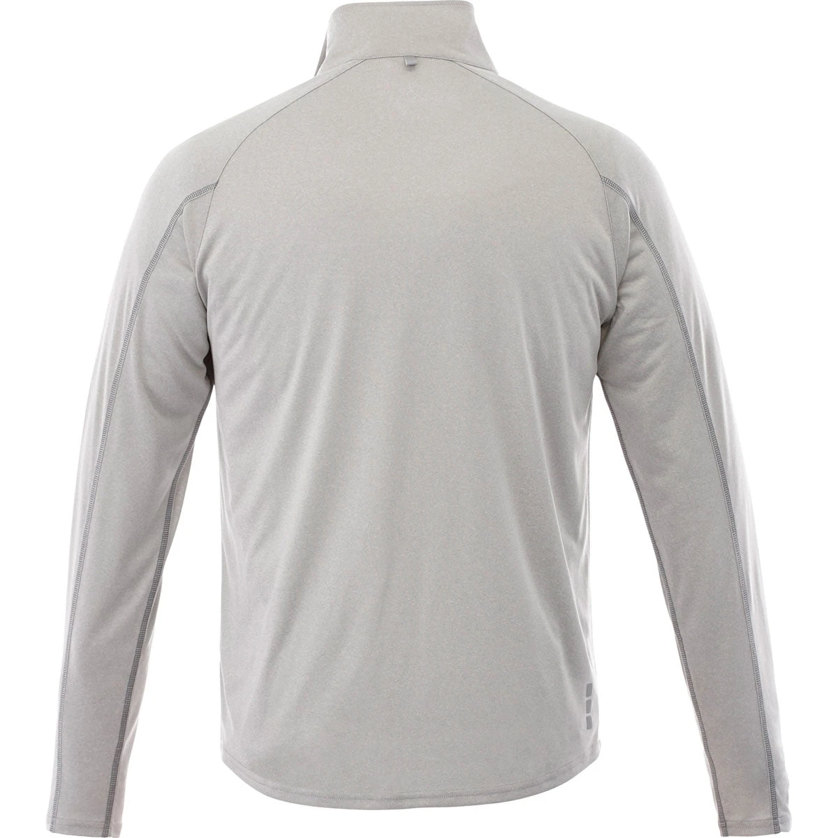 Elevate Men's Silver Heather Taza Knit Quarter Zip 4 Elevate Men's Silver Heather Taza Knit Quarter Zip - Image 2