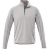 Elevate Men's Silver Heather Taza Knit Quarter Zip -Elevate TM17810 Silver Heather F