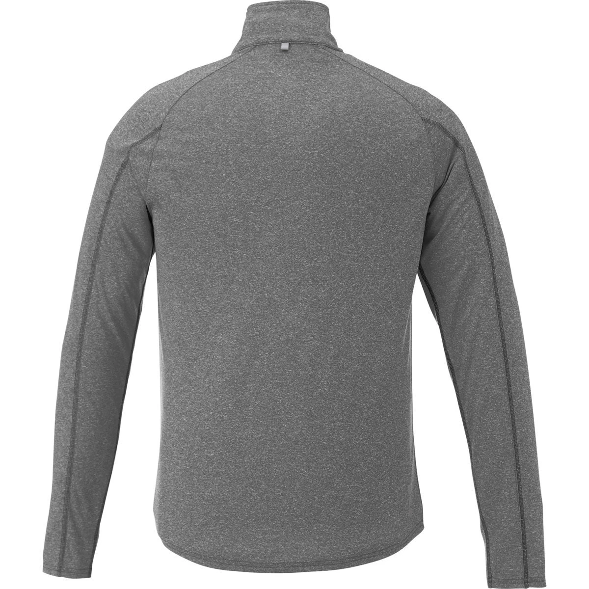 Elevate Men's Heather Dark Charcoal Taza Knit Quarter Zip 4 Elevate Men's Heather Dark Charcoal Taza Knit Quarter Zip - Image 2