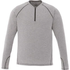 Elevate Men's Heather Grey Quadra Long Sleeve Shirt
